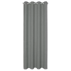 Záves 140x250 cm sivý na kovové krúžky LIDIA