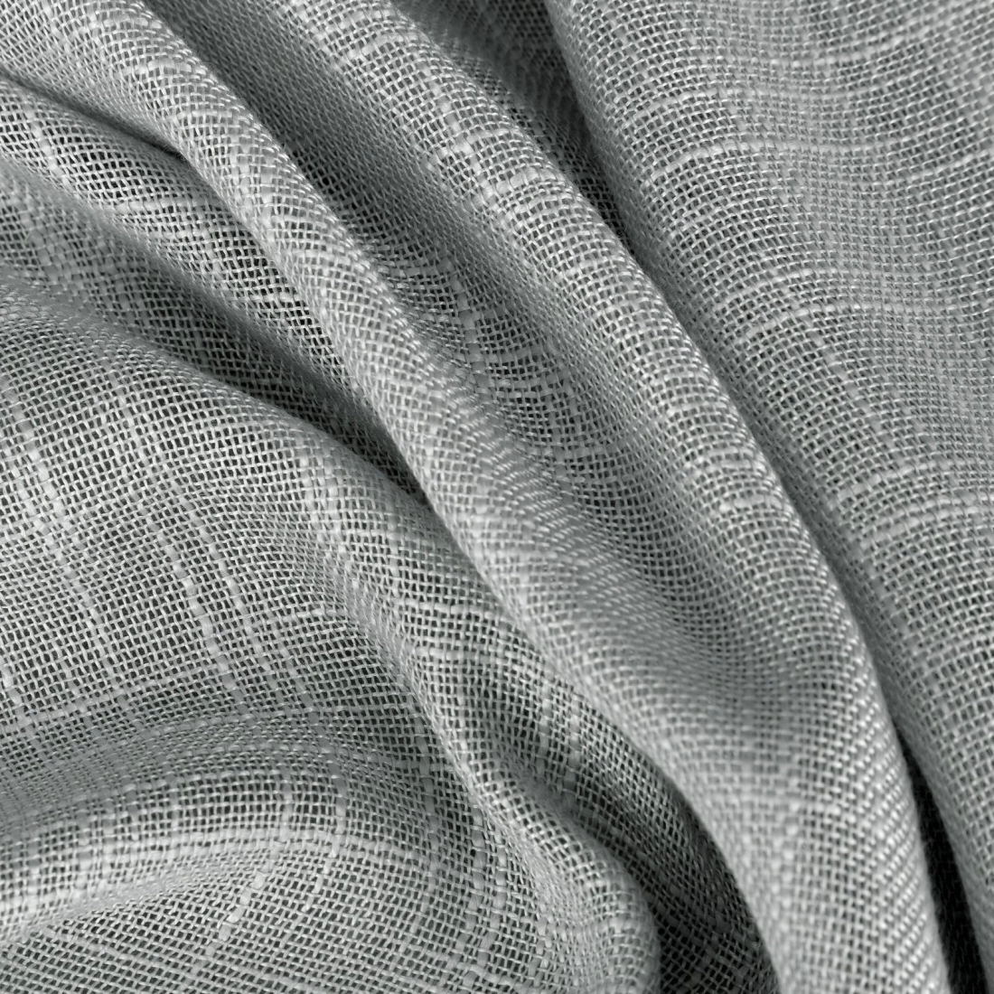 Závěs 140 x 250 cm šedý na kovových kroužcích LIREN