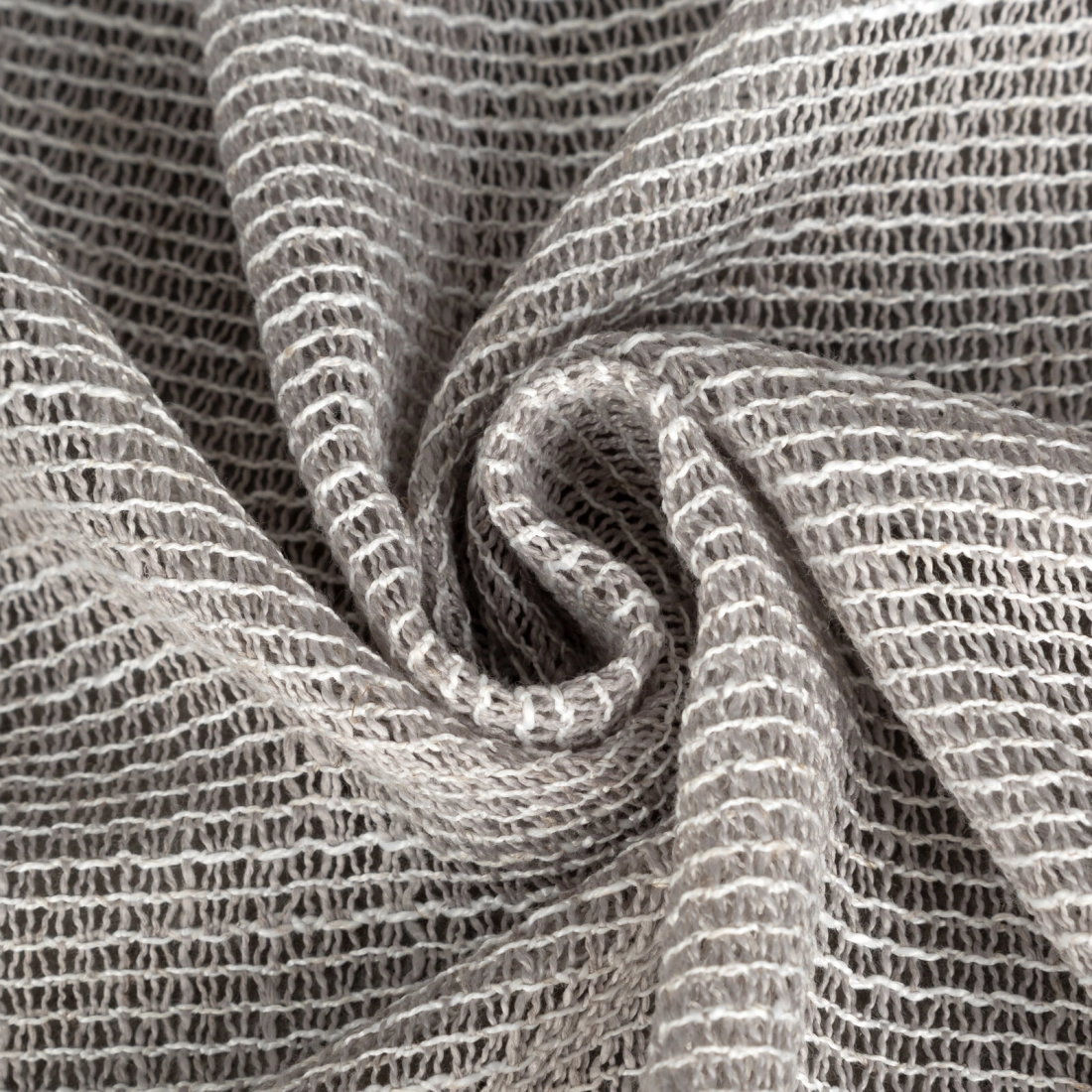 Závěs 140 x 250 cm šedý na kovových kroužcích NEL