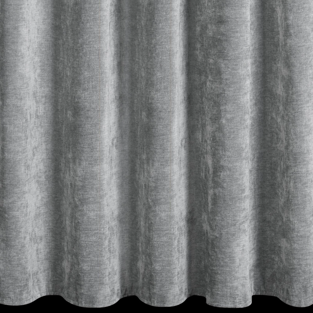 Záves 140x250 cm sivý s chenilovou štruktúrou na kovové krúžky NILO