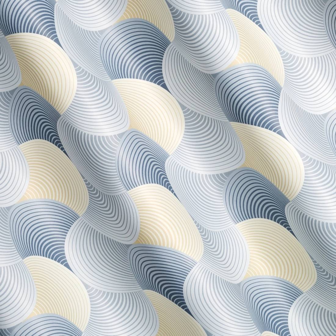 Záves 140x250 cm sivý, žltý na kovové krúžky ASETA