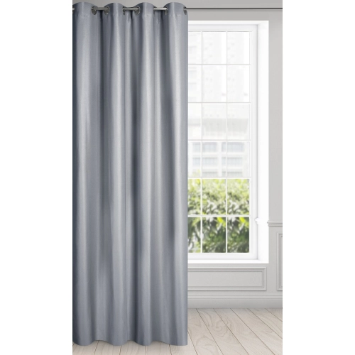 Függöny 140x250 cm ezüst, fémkarikás ESSME