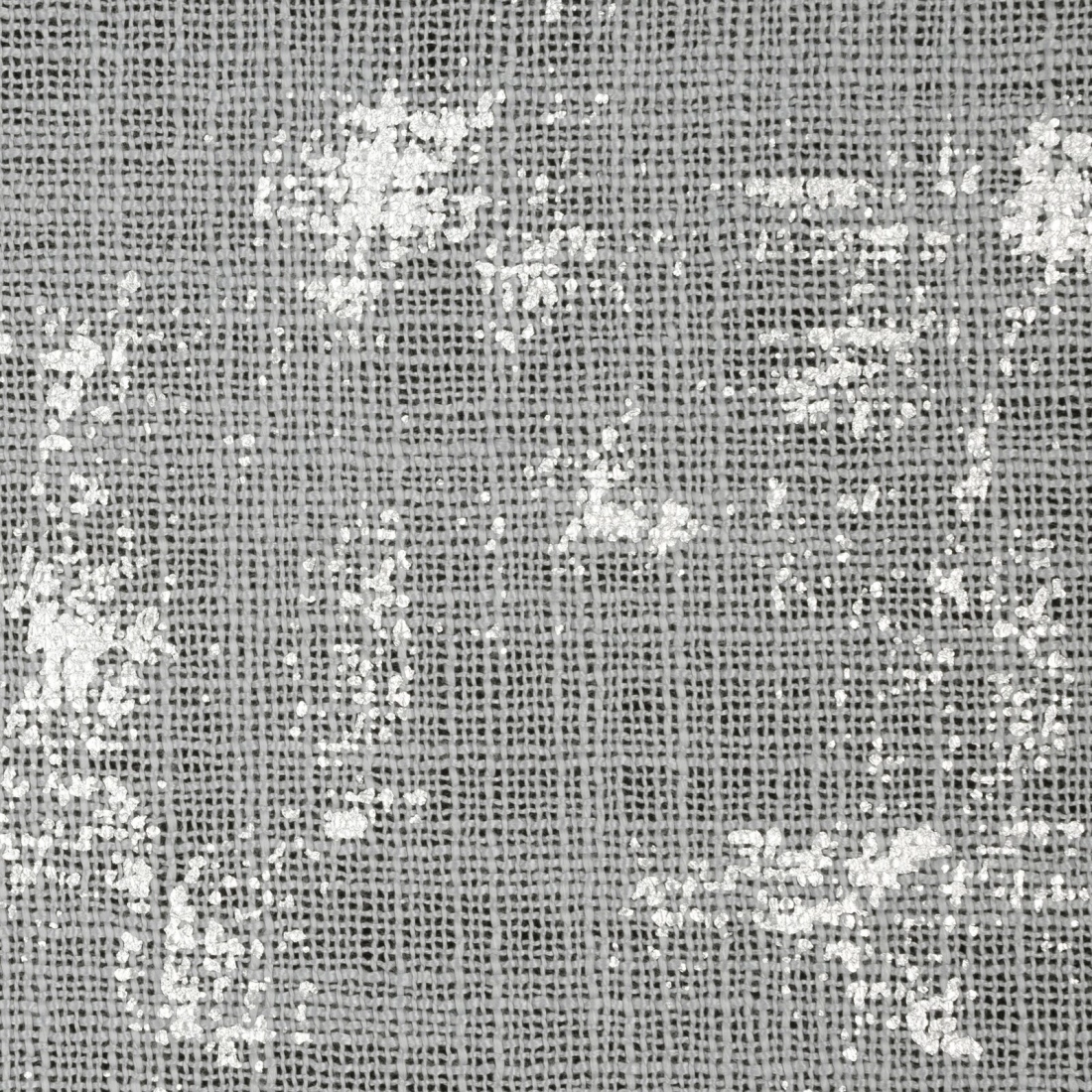 Závěs 140x250 cm stříbrný na kovové kroužky SOLANA