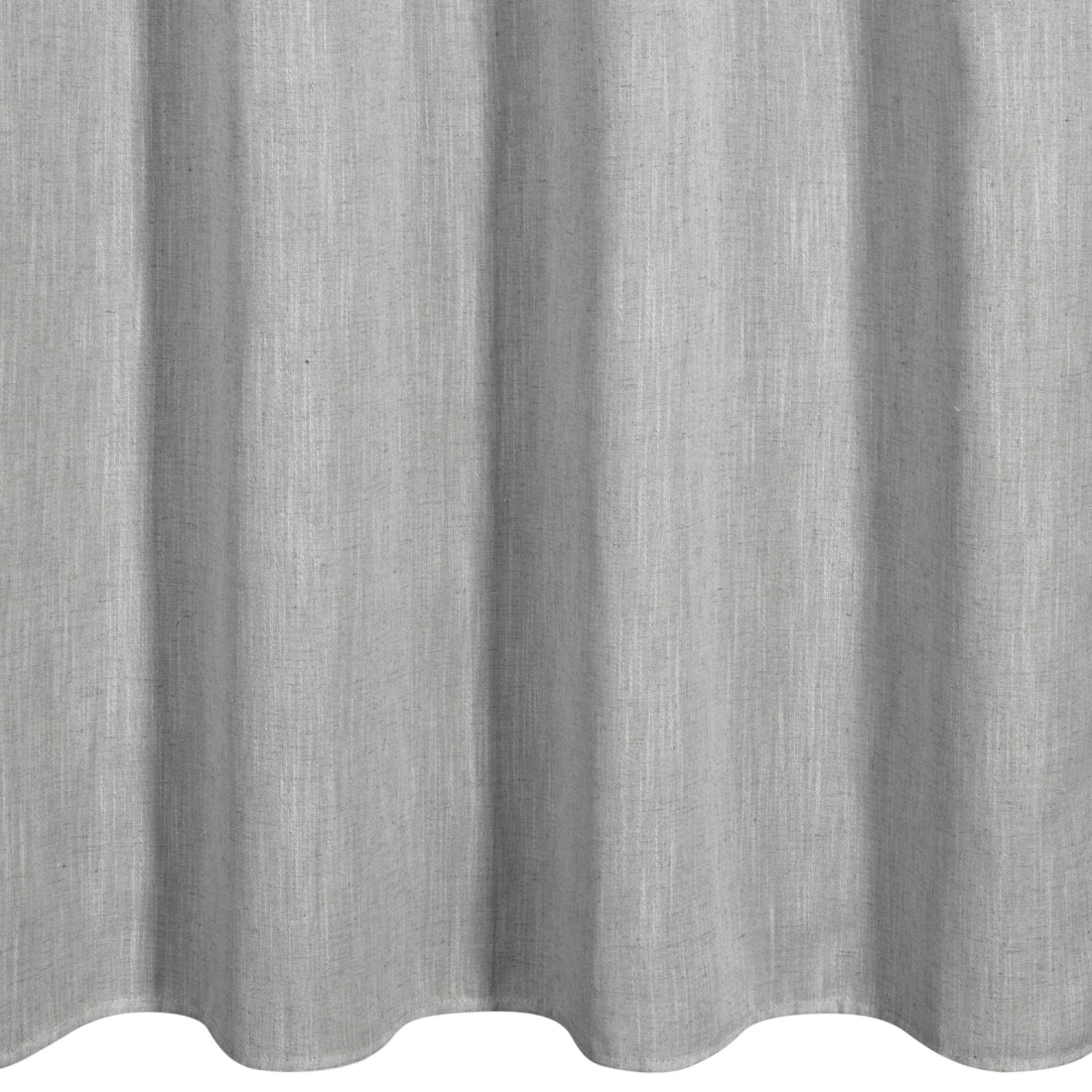 Záves 140x250 cm strieborný s ľanom na kovové krúžky LATIKA