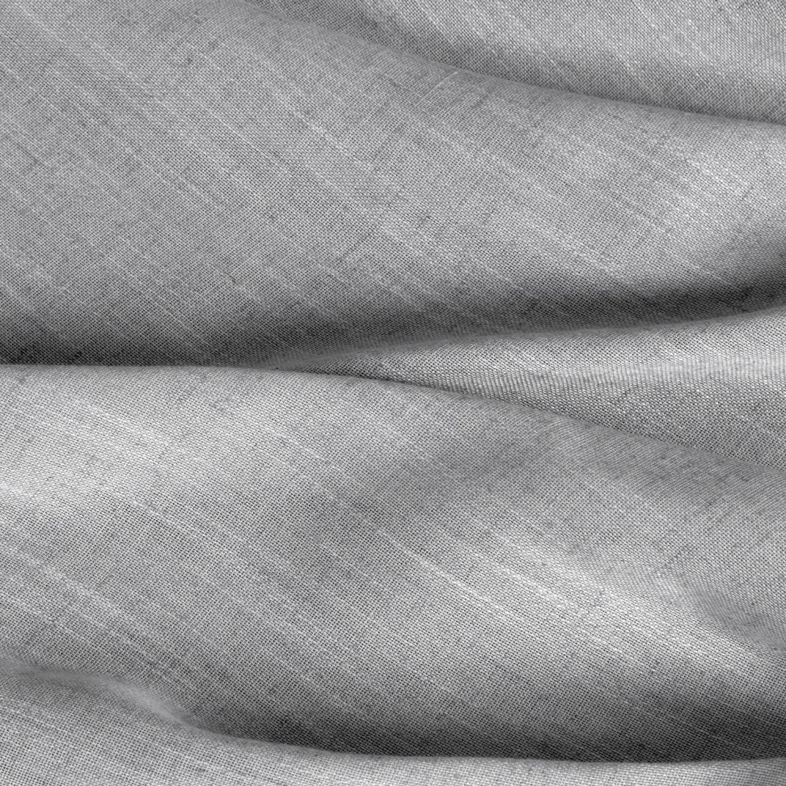 Záves 140x250 cm strieborný s ľanom na kovové krúžky LATIKA