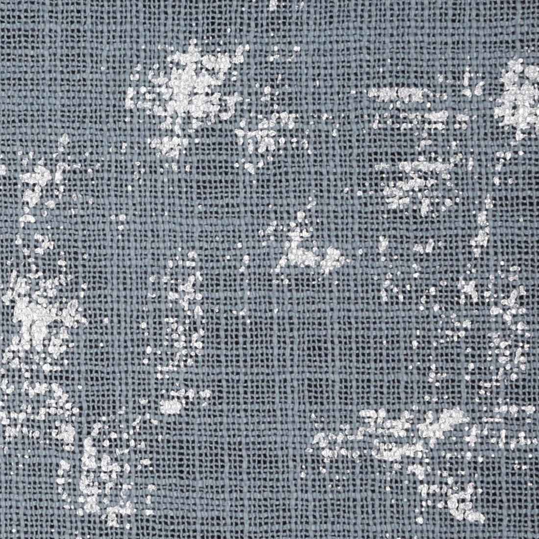 Závěs 140x250 cm světle modrý stříbřitý na kovové kroužky SOLANA