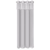 Záves 140x250 cm svetlosivý na kovové krúžky AMIRA