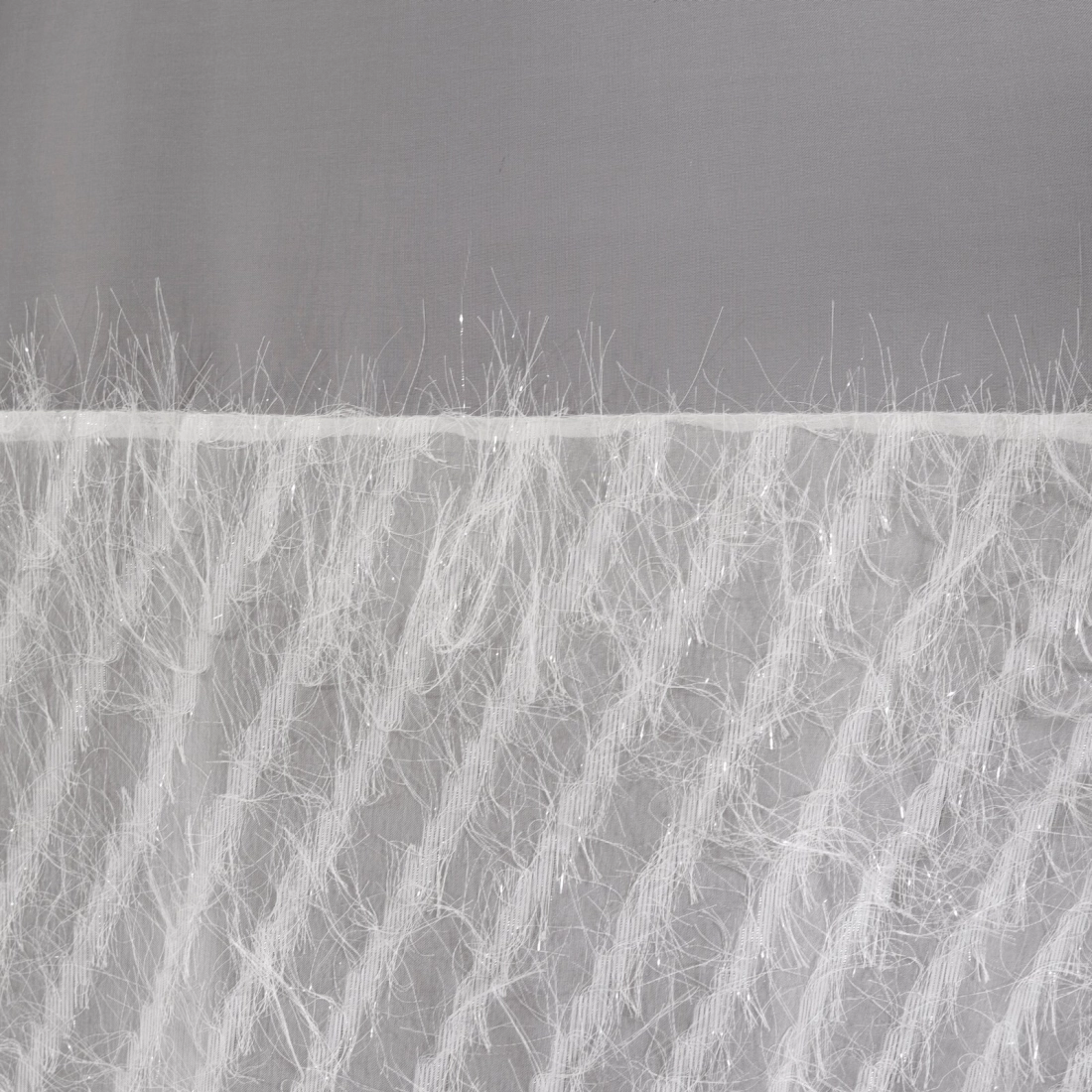 Záves 140x250 cm svetlosivý na kovové krúžky AMIRA