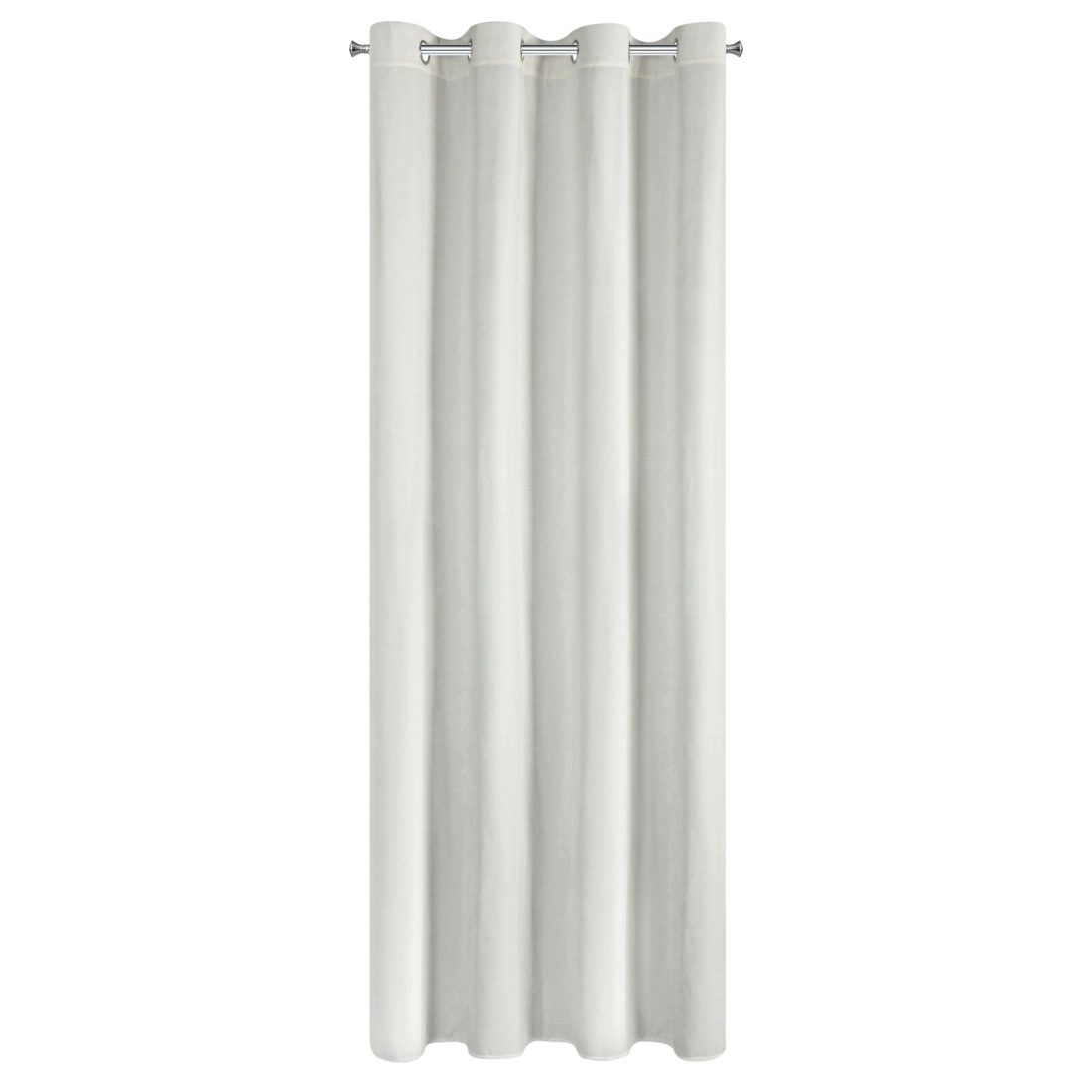 Záves 140x250 cm szenilový prírodný na kovové krúžky VANI