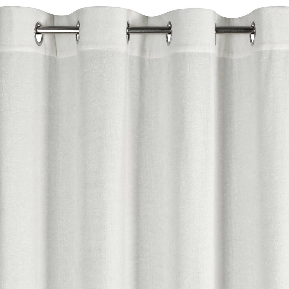 Záves 140x250 cm szenilový prírodný na kovové krúžky VANI