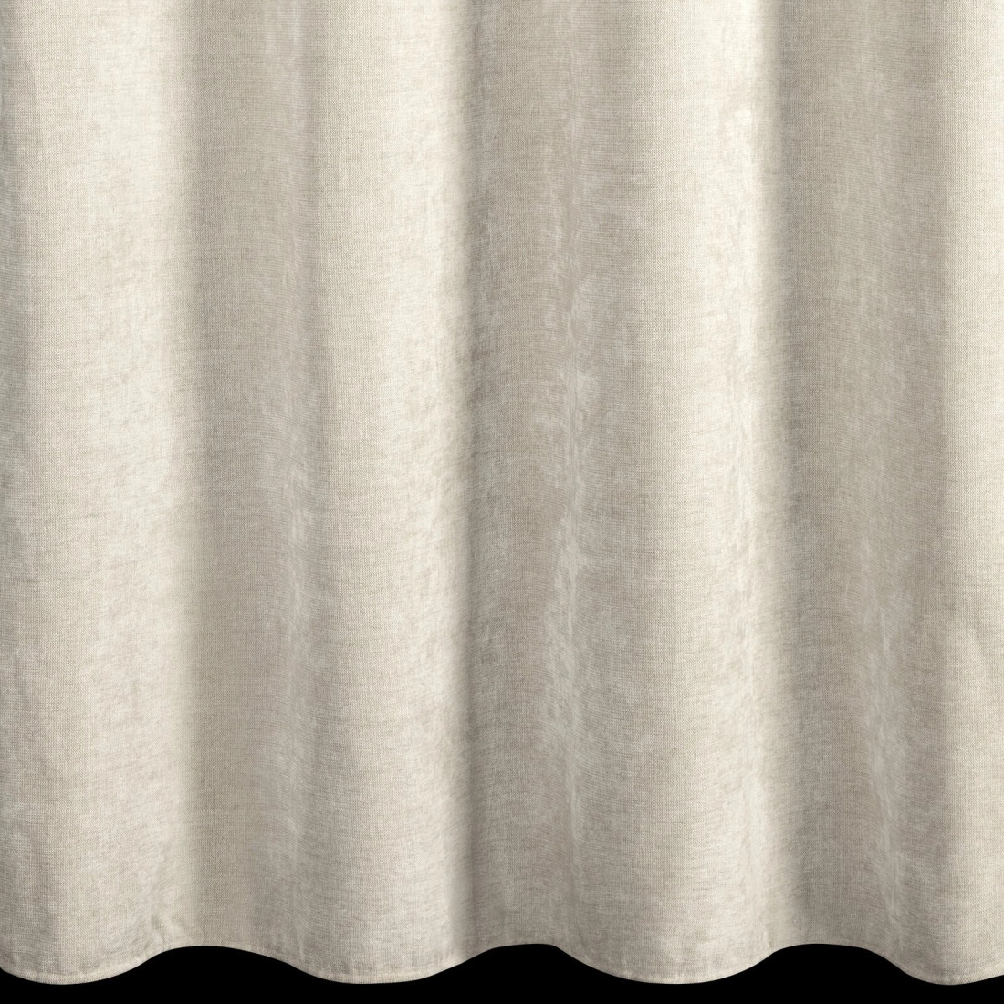 Závěs 140x250 cm světle béžový, žinylkový, na kovové kroužky NILO