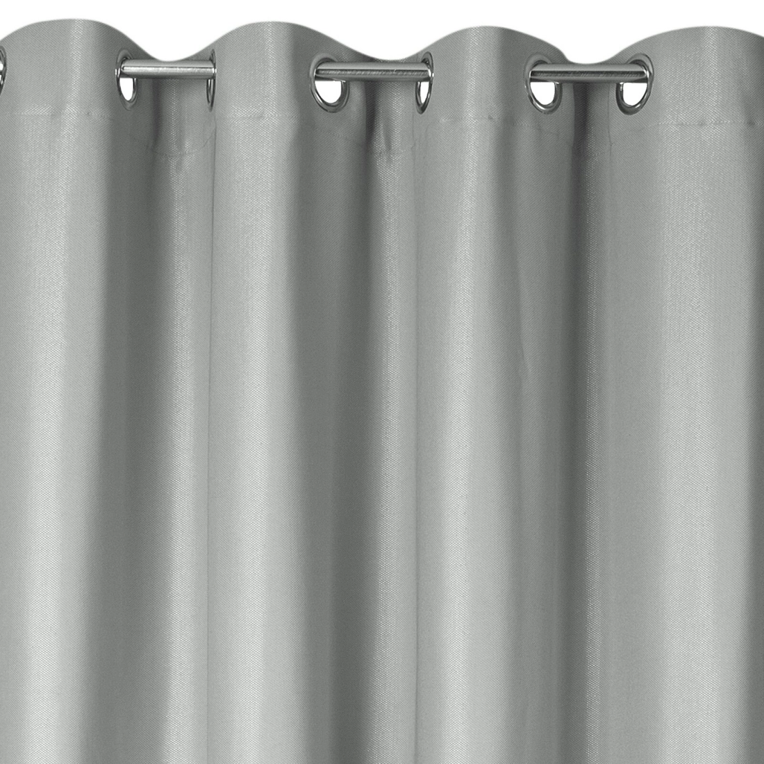 Záves 140x250 cm tmavobéžový na kovové krúžky AGGIE