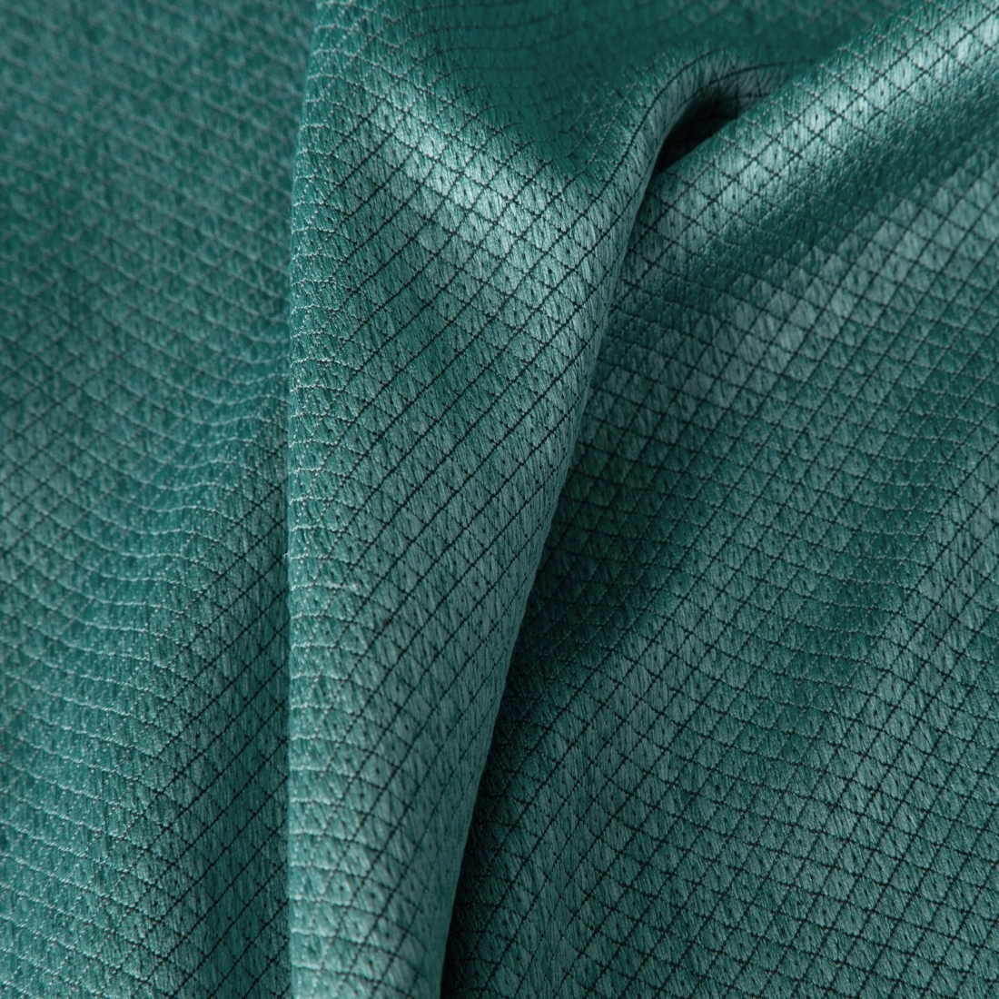 Zatemňovací závěs 140 × 250 cm, tyrkysový, na kovových kroužcích AMARO