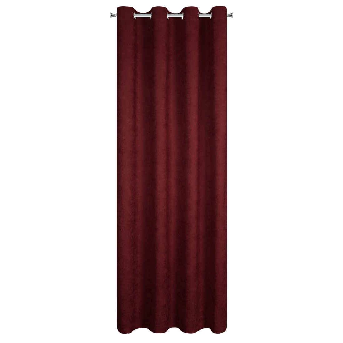 Velurová bordó záclona 140x250 cm na kovových kroužcích ADA