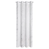Záves 140x250 cm z mikrovlákna bielo-strieborný na kovové krúžky LANI