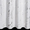 Záves 140x250 cm z mikrovlákna bielo-strieborný na kovové krúžky LANI