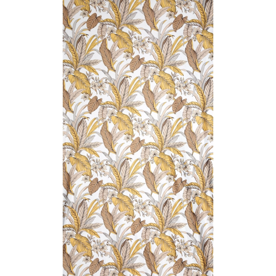 Záves 140x250 cm zamatový béžový, biely na kovové krúžky BARI - Design 91