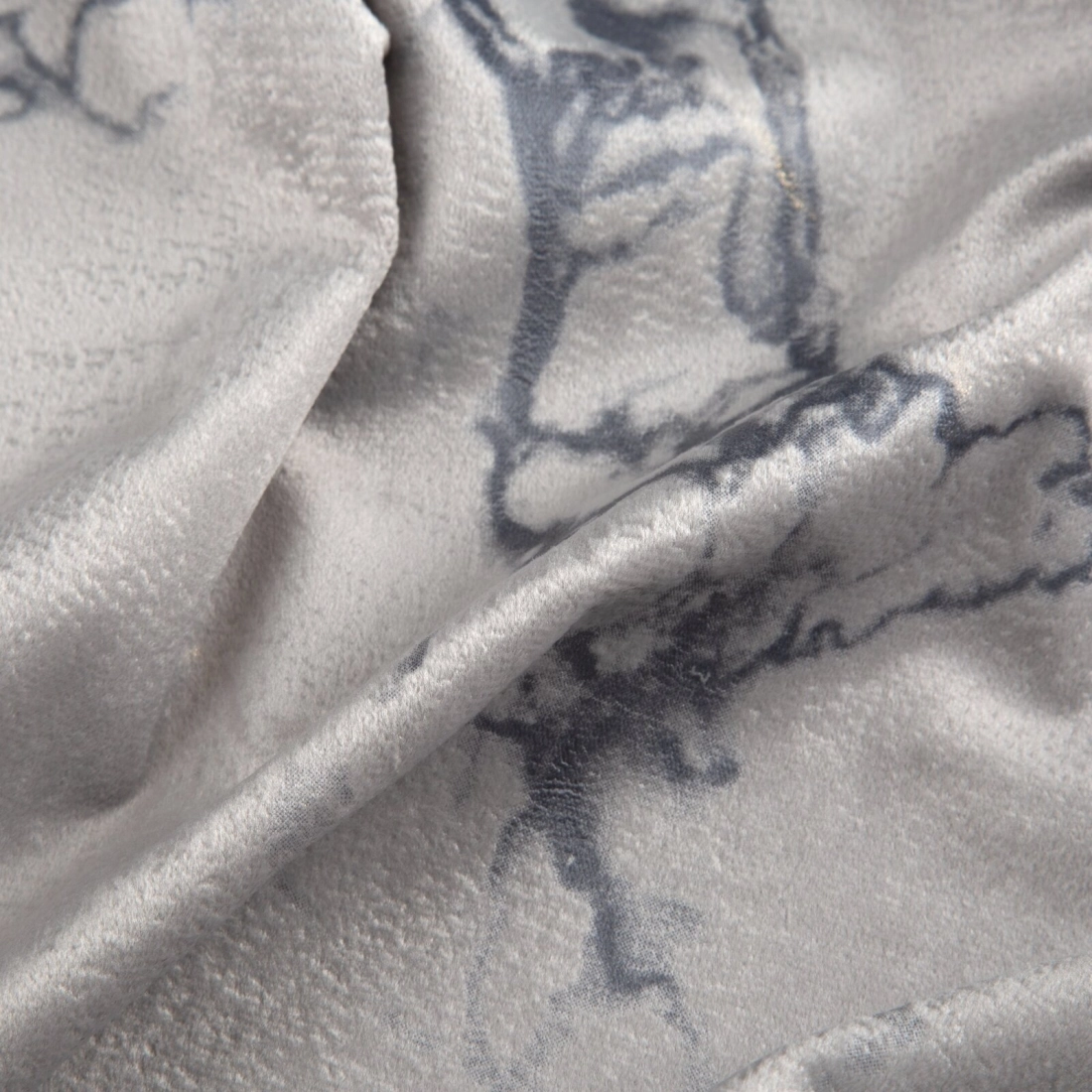 Záves 140x250 cm zamatový béžový grafitový na kovové krúžky WERA