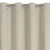 Záves 140x250 cm zamatový béžový na kovové krúžky NITA