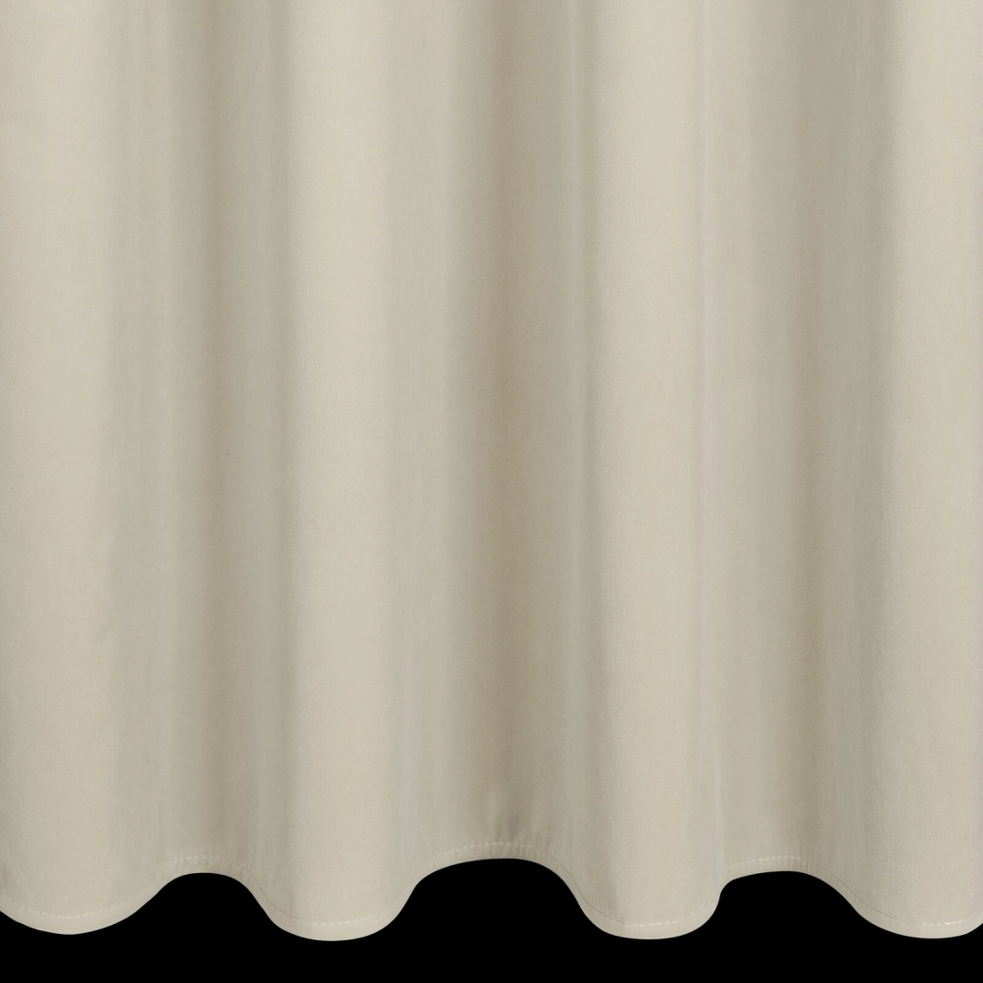 Záves 140x250 cm zamatový béžový na kovové krúžky NITA