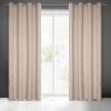 Záves 140x250 cm zamatový béžový na kovové krúžky OCTAVIA