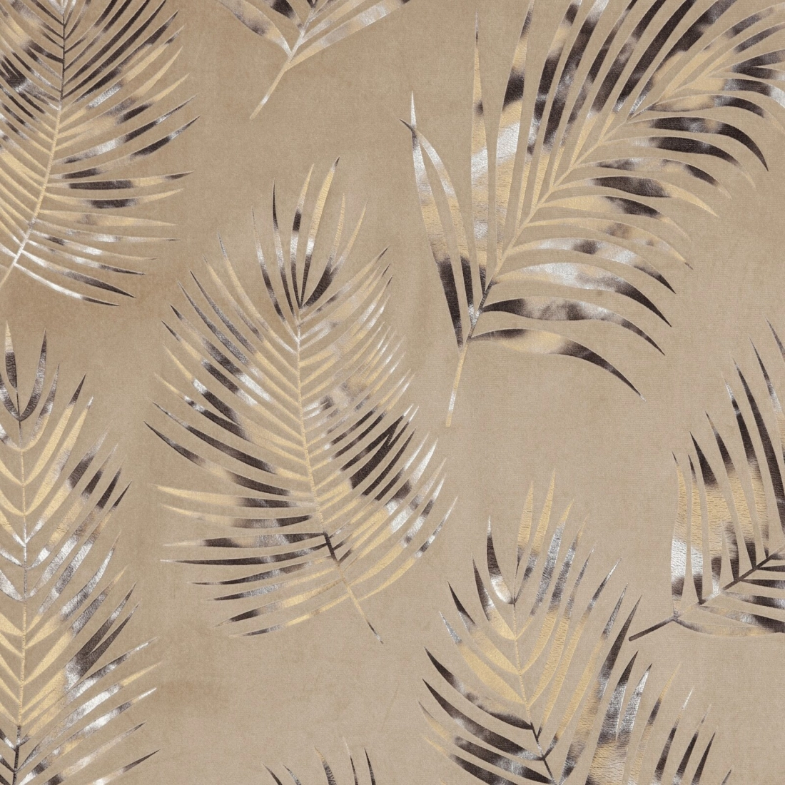 Závěs 140x250 cm sametový béžový šampaňský na kovové kroužky GLORIA 2