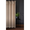 Záves 140x250 cm zamatový béžový, šampanský na kovové krúžky JASPER