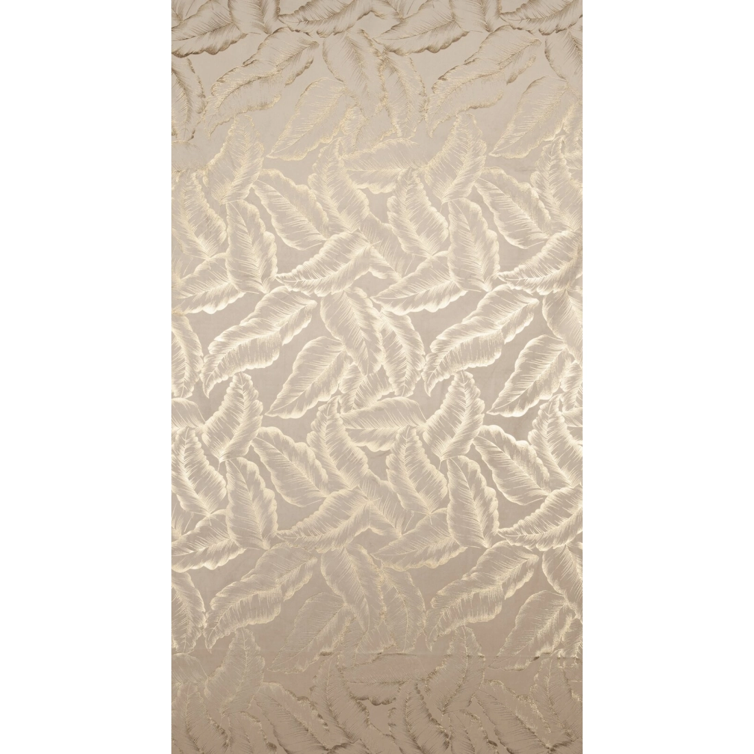 Sametový závěs 140x250 cm béžový šampaňský na kovové kroužky MILENA