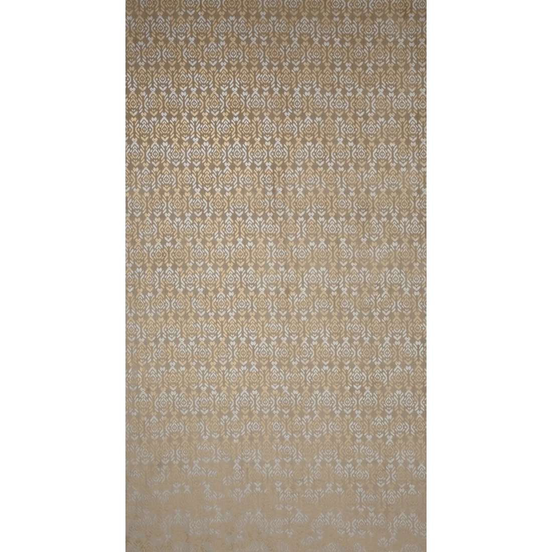 Záves 140x250 cm zamatový béžový, zlatý na kovové krúžky LAURA