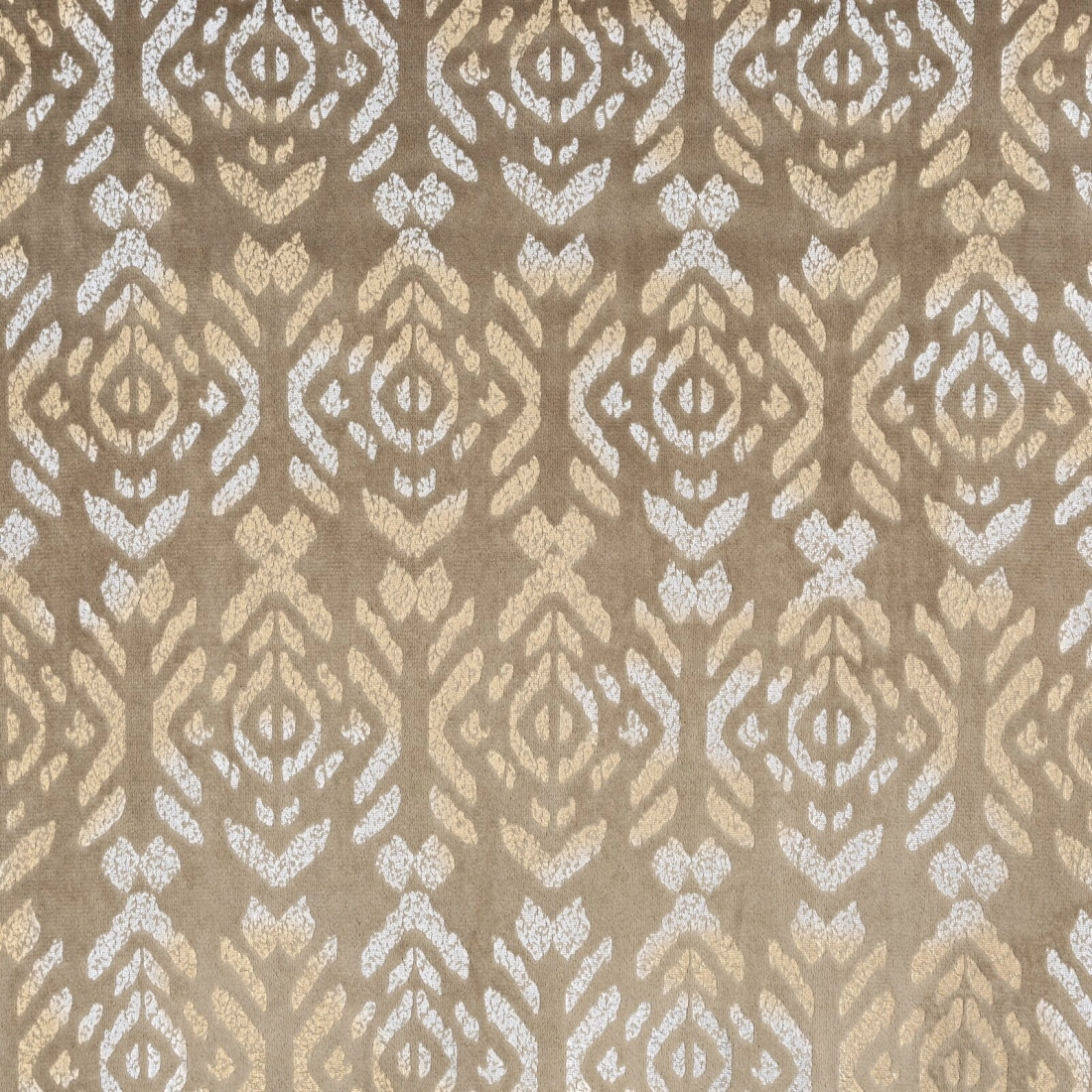 Záves 140x250 cm zamatový béžový, zlatý na kovové krúžky LAURA