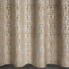 Záves 140x250 cm zamatový béžový, zlatý na kovové krúžky LAURA