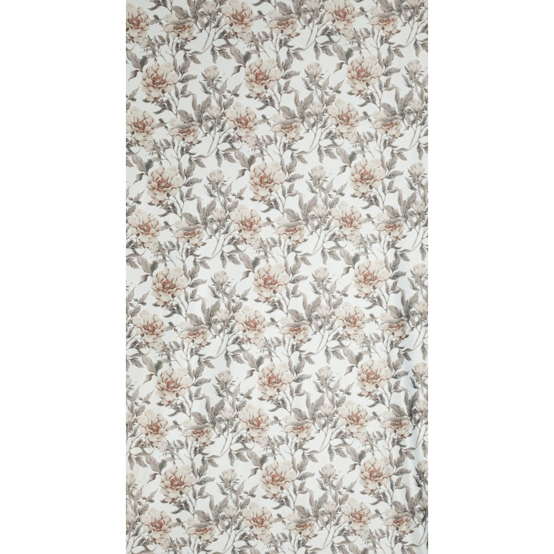 Sametový závěs 140×250 cm bílo-béžový na kovové kroužky BEVERLY