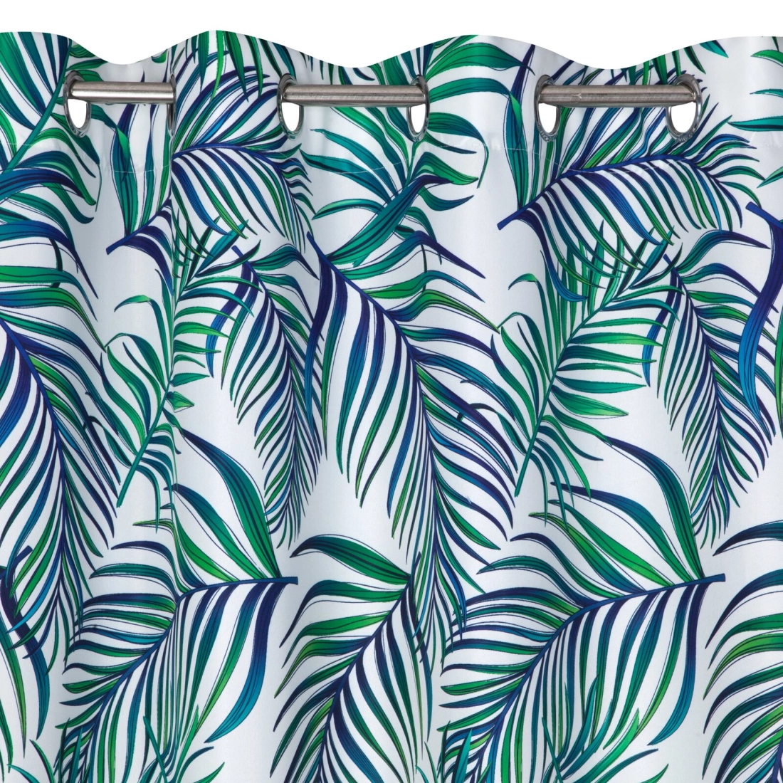 Záves 140x250 cm zamatový bielo-granátový na kovové krúžky PALMAS