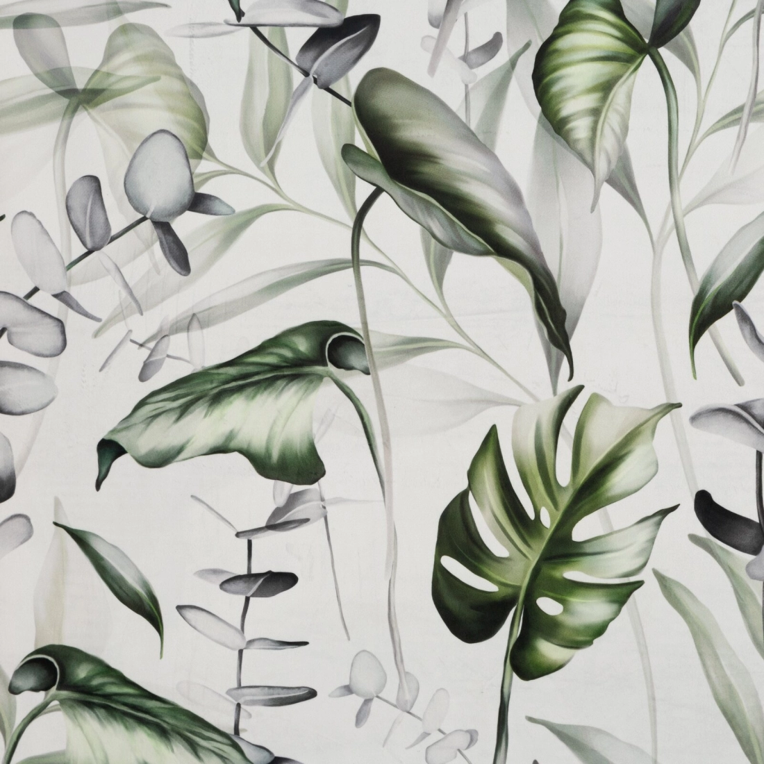 Záves 140x250 cm zamatový bielo olivový na kovové krúžky ELLEN