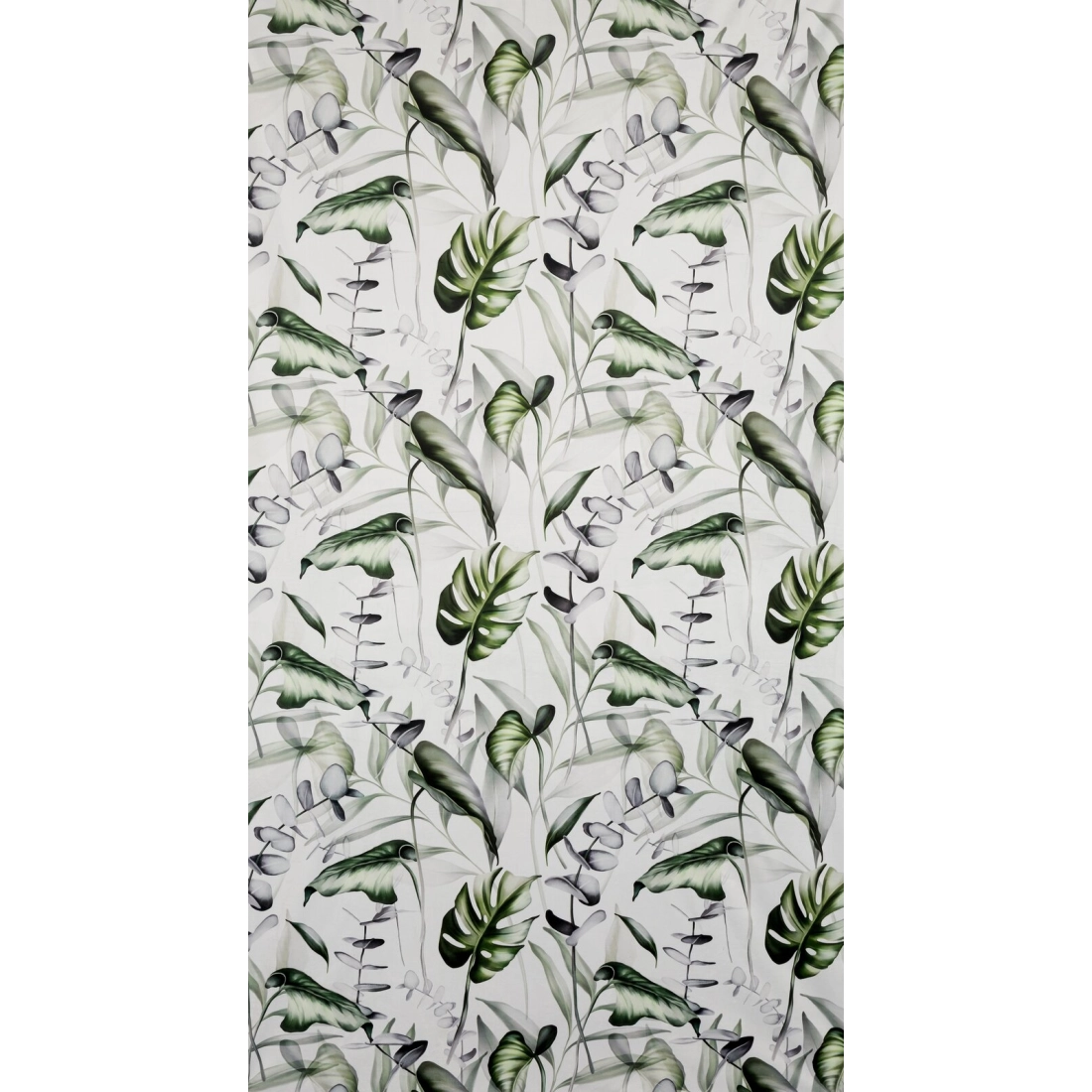 Záves 140x250 cm zamatový bielo olivový na kovové krúžky ELLEN