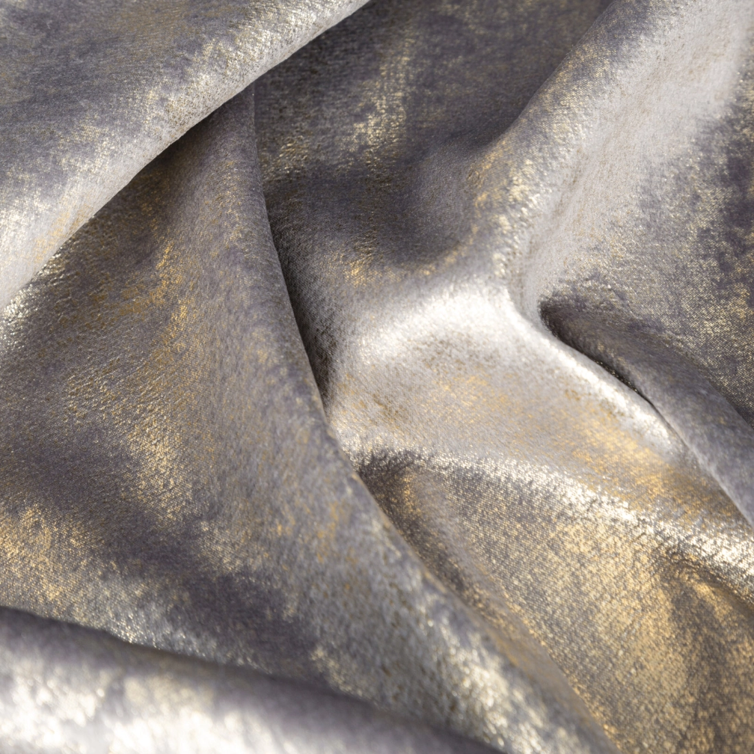 Záves 140x250 cm zamatový bielo striebristý na kovové krúžky RENIA