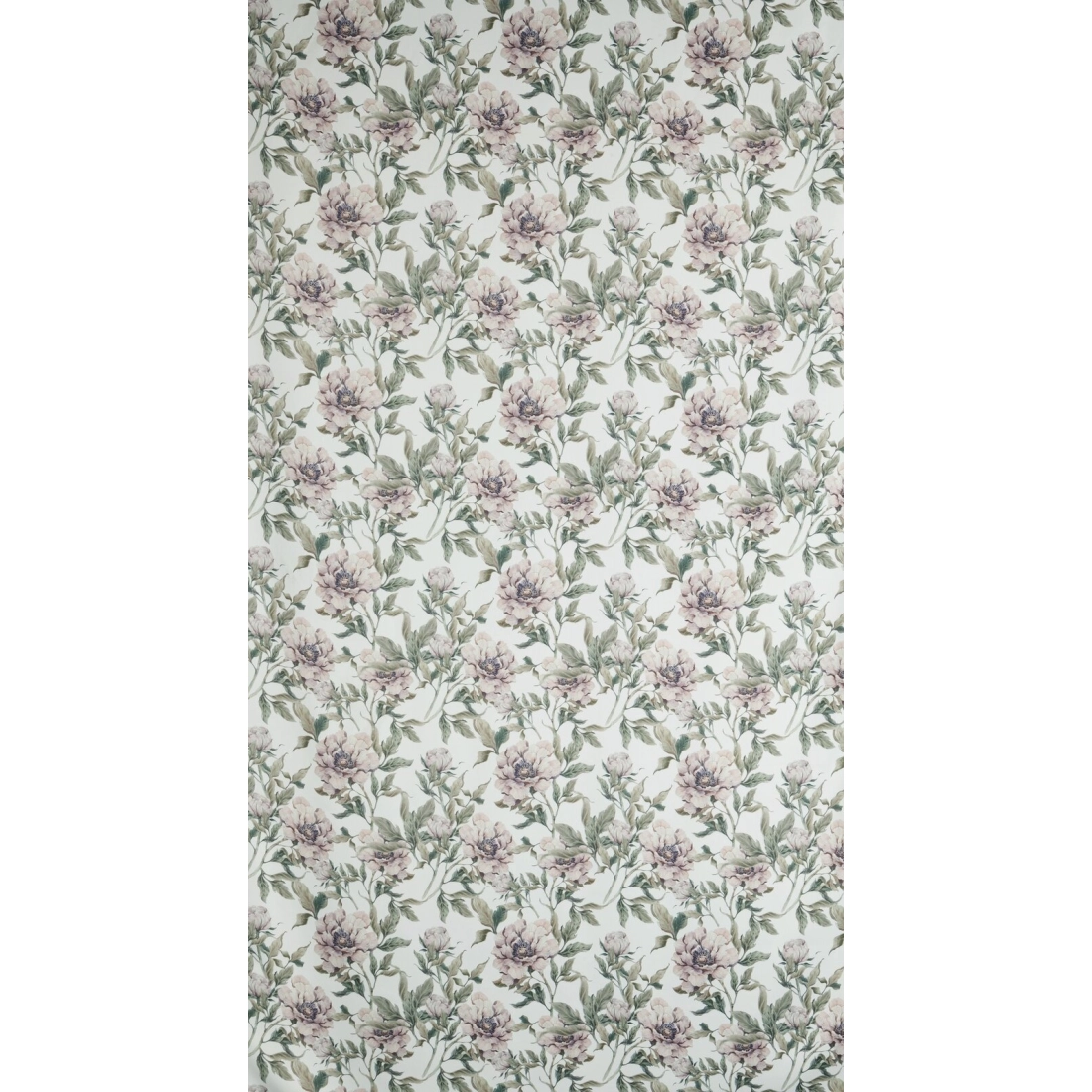 Sametový závěs 140x250 cm bílo-zelený na kovové kroužky BEVERLY