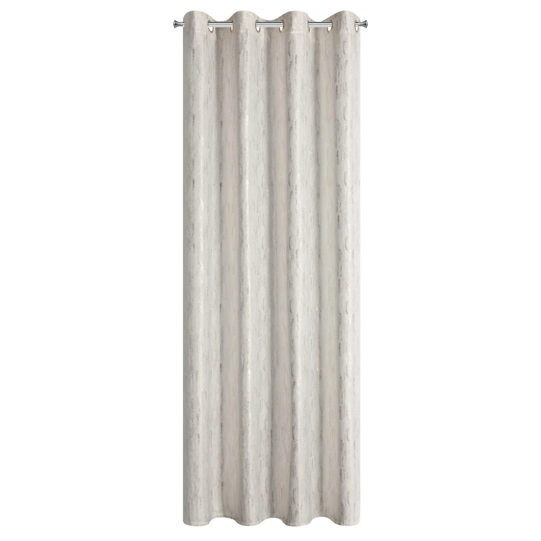 Záves 140x250 cm zamatový bielo zlatý na kovové krúžky ARNITA