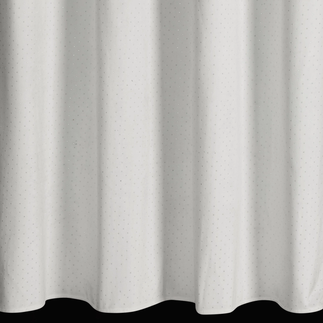 Záves 140x250 cm zamatový biely na kovové krúžky ARIADNA