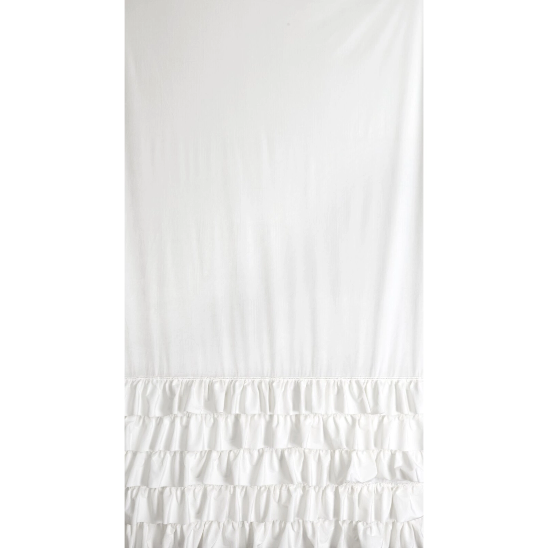 Záves 140x250 cm zamatový biely na kovové krúžky CARLI