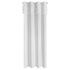 Bílá sametová záclona 140×250 cm na kovových kroužcích ERIN
