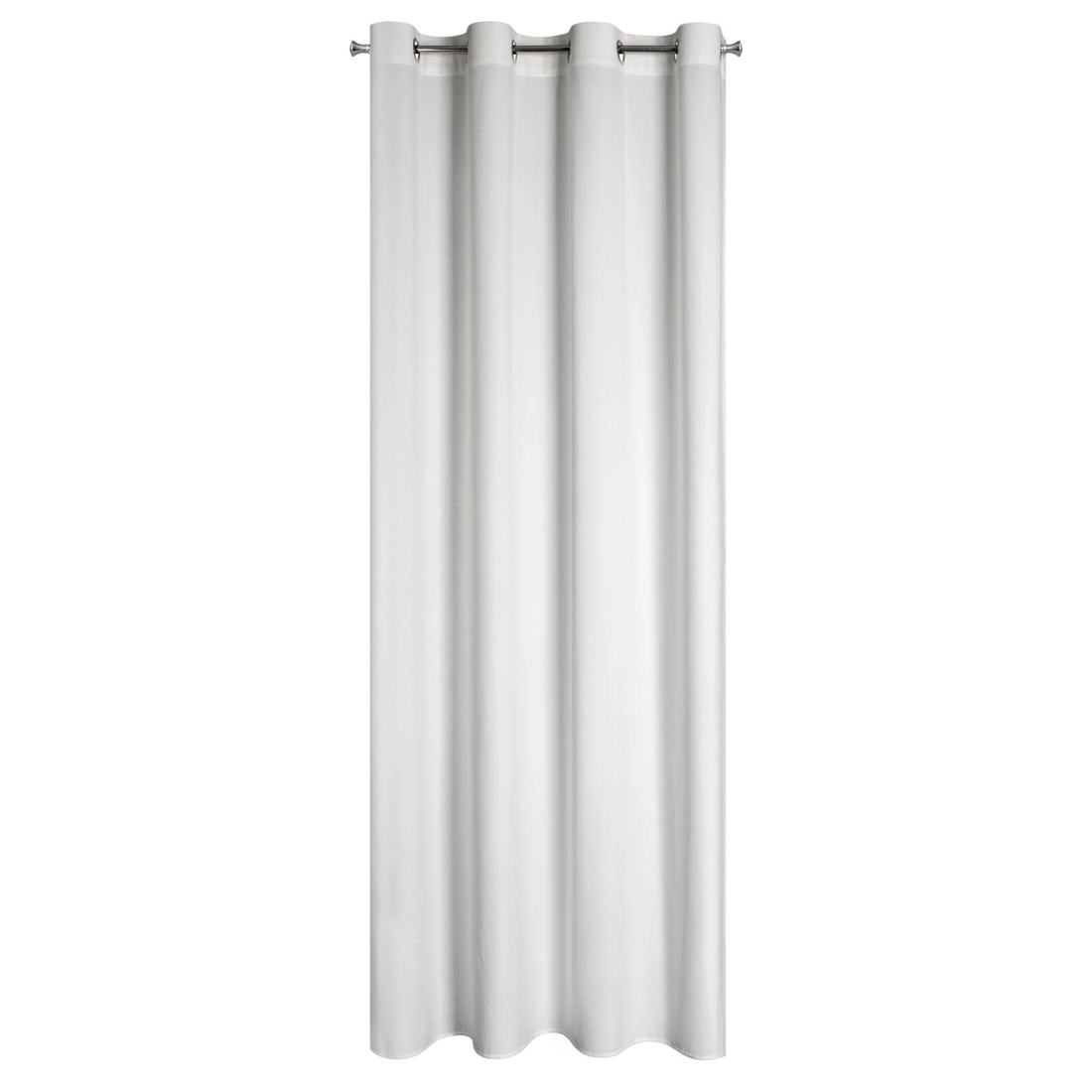 Záves 140x250 cm zamatový biely na kovové krúžky PASCAL