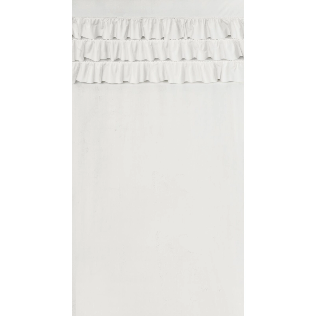 Záves 140x250 cm zamatový biely na kovové krúžky SAMI