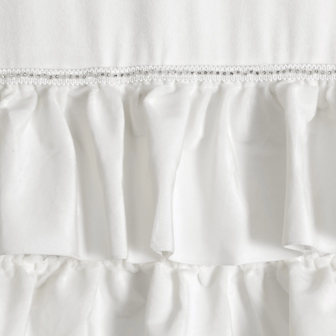 Záves 140x250 cm zamatový biely na riasiacu pásku CARLI