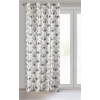 Záves 140x250 cm zamatový biely, sivý na kovové krúžky MELISA