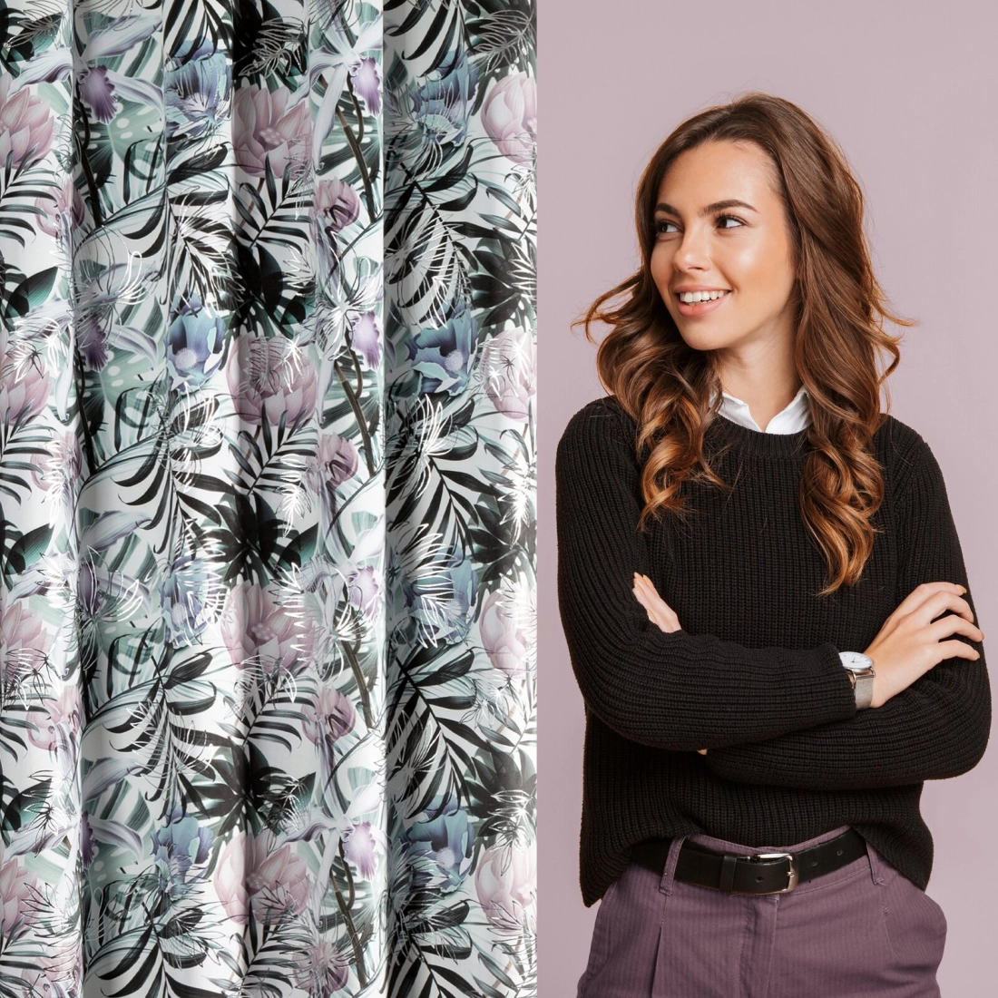 Záves 140x250 cm zamatový biely strieborný na kovové krúžky MALIBU