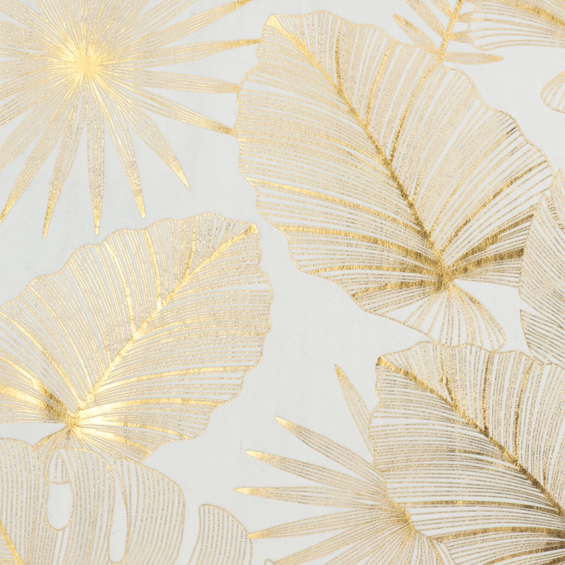 Záves 140x250 cm zamatový biely zlatistý na kovové krúžky ZARIA