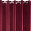 Záves 140x250 cm zamatový bordový na kovové krúžky VILLA