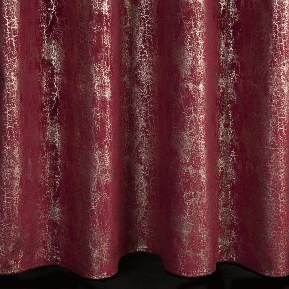 Záves 140x250 cm zamatový bordový šampanský na kovové krúžky INGRID