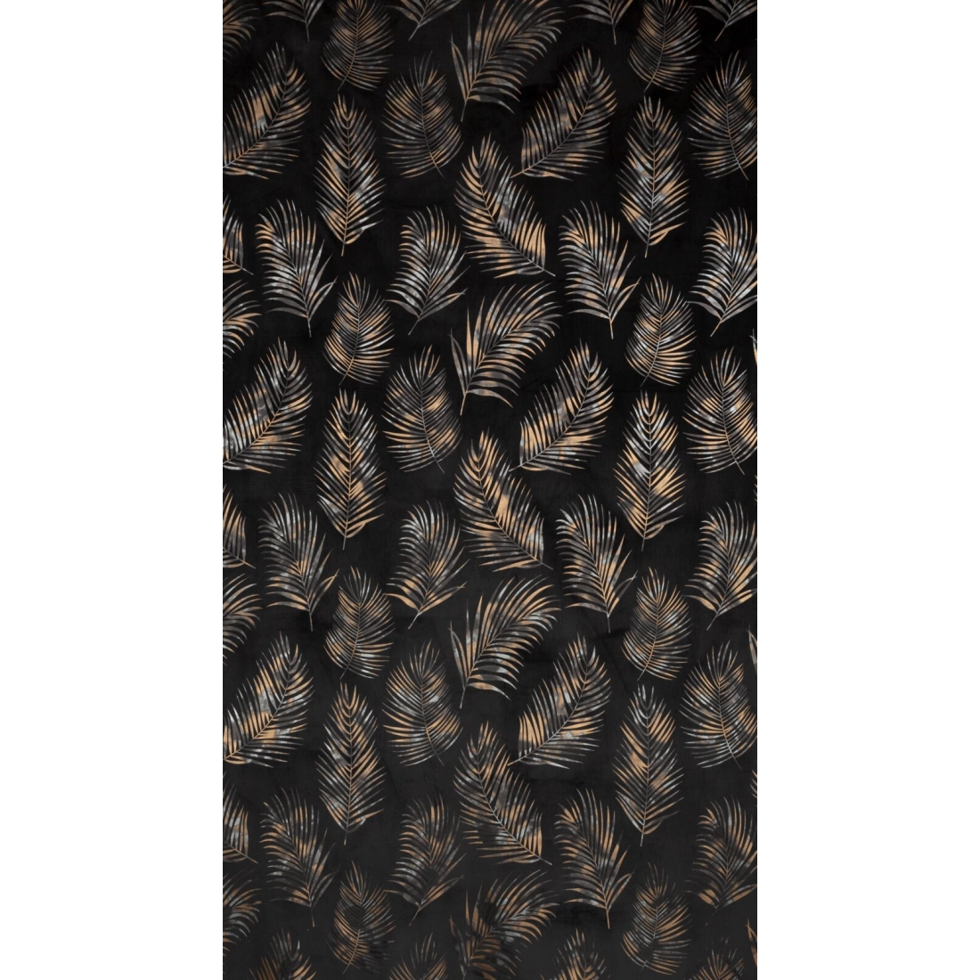 Záves 140x250 cm zamatový čierno šampanský na kovové krúžky GLORIA 2